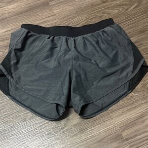 Under Armour Women's Black and Gray Athletic Shorts